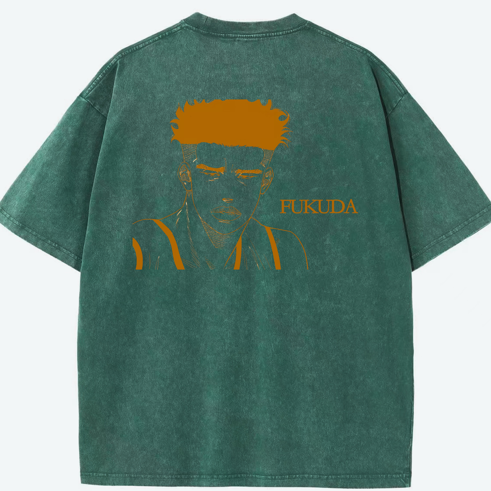 （画像用） SLAM DUNK／スラムダンク 綿100% ヴィンテージ風 半袖Tシャツ（背面プリント）